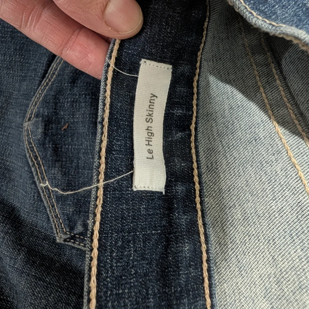 FRAME DENIM JEANS *SIZE 29* LE HIGH SKINNY‎ MEDIUM WASH RAW UNFINISHED HEM - Picture 7 of 8